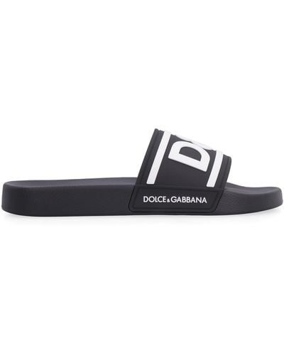 Dolce & Gabbana Slides in gomma - Nero