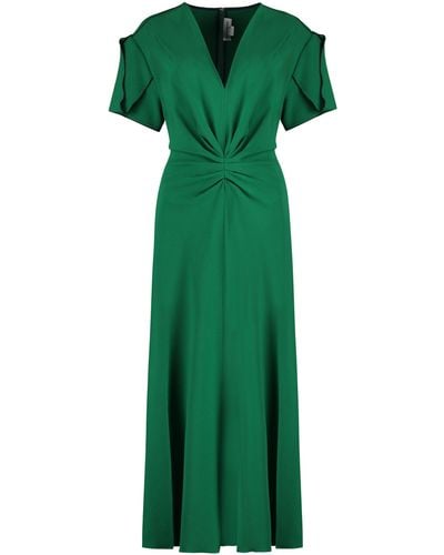 Victoria Beckham Crepe Dress - Green