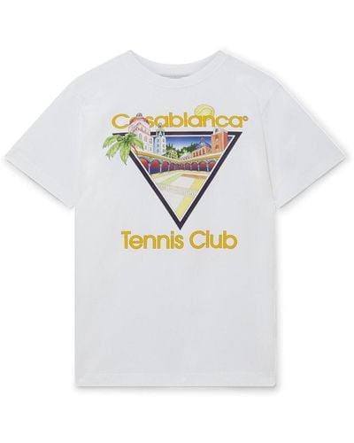 Casablancabrand Tennis Club Icon Print T-shirt In White