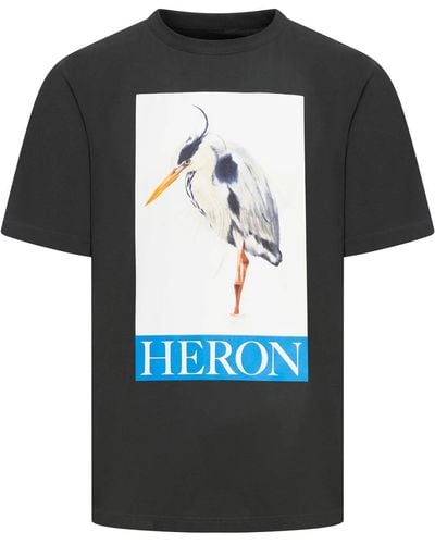 Heron Preston Bird Painted Print T-Shirt - Black