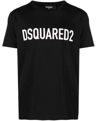 DSquared² Logo-print Cotton T-shirt - Black