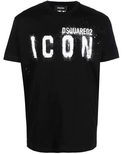 DSquared² Icon Spray T-shirt - Black