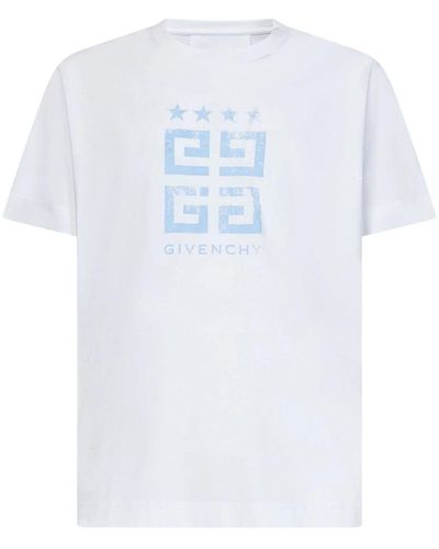 Givenchy 4G Stars Logo Printed T-Shirt - White