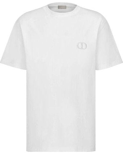 Dior Christian 'cd Icon' Regular Fit T-shirt White