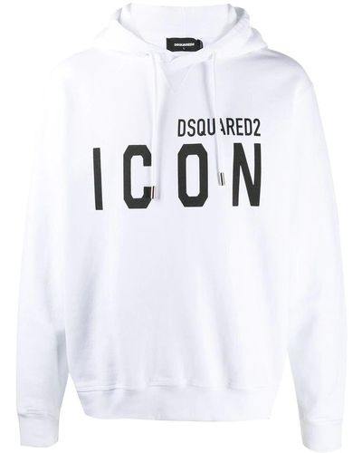 DSquared² Icon Hoodie - White