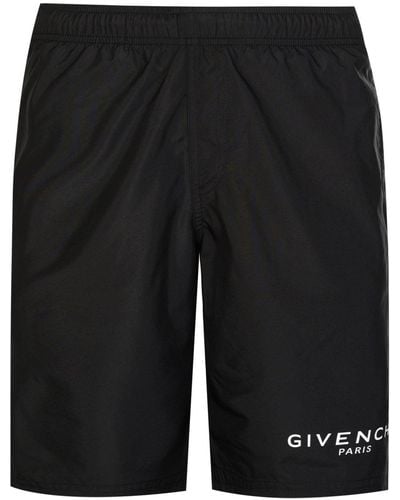 Givenchy Paris Logo Swim Shorts - Black
