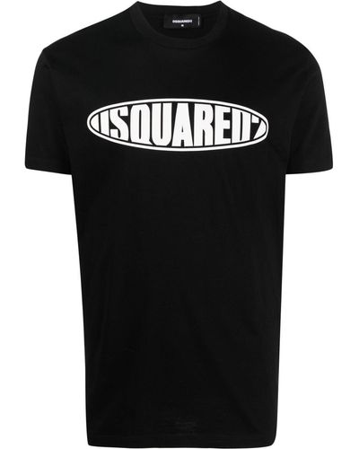DSquared² D2 Surf Board Logo T-shirt Black