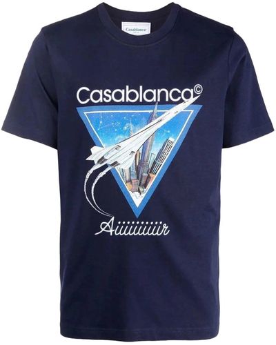 Casablancabrand 'Aiiiiiir' T-Shirt - Blue