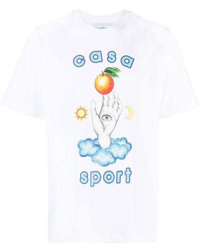 Casablancabrand Casa Talisman Print T-shirt - White