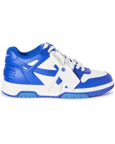 Off-White c/o Virgil Abloh Off- Out Of Office Calf Leather Trainers - Blue