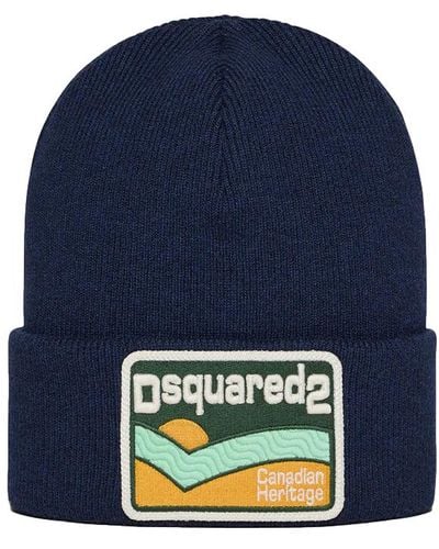 DSquared² Canadian Heritage Beanie - Blue