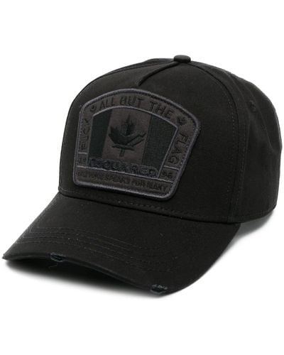 DSquared² Canada Patch Baseball Cap - Black