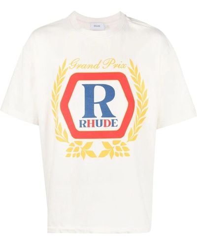 Rhude Hoops World Champions T-Shirt - White