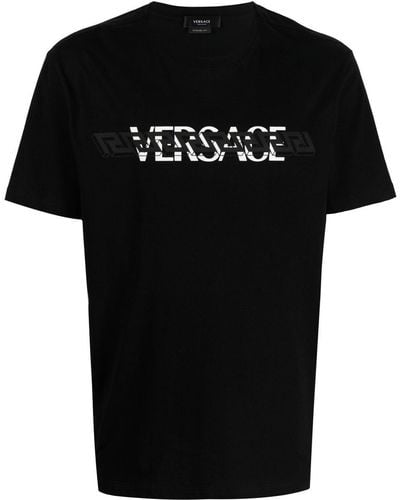 Versace T-shirts And Polos Black