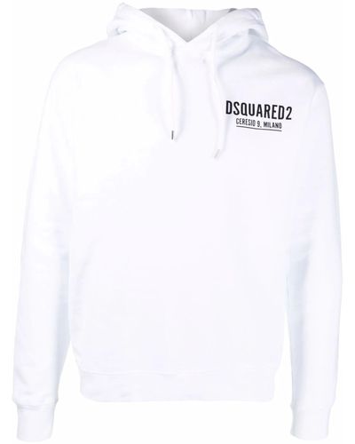 DSquared² Mini Logo Ceresio 9 Hoodie - White