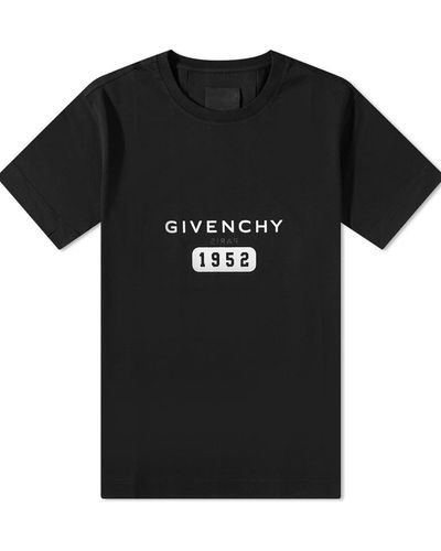 Givenchy 1952 Reverse Logo Printed T-Shirt - Black