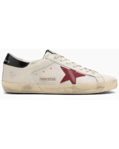 Golden Goose Sneaker super-star bianca/rossa/nera - Rosa