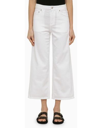 Department 5 Pantalone ampio in denim - Bianco