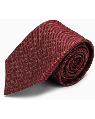 Gucci Jacquard Tie - Red