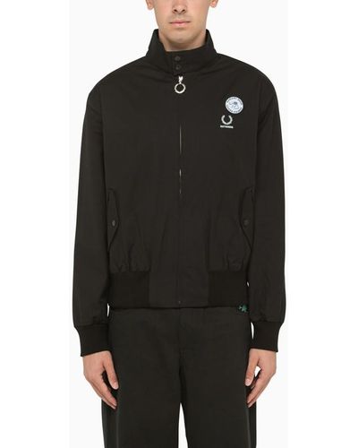 Fred Perry Giacca bomber nera in cotone - Nero