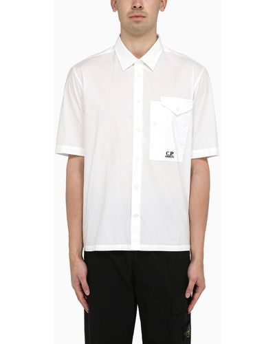 C.P. Company Short-sleeved Cotton Shirt - White
