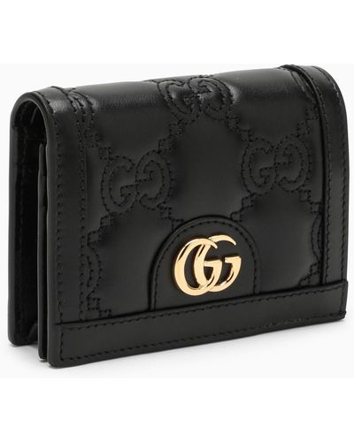 Gucci gg Matelassé Card Holder - Black