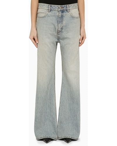 Balenciaga Denim Flared Jeans - Grey