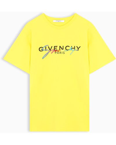 Givenchy T-shirt gialla Paris - Giallo