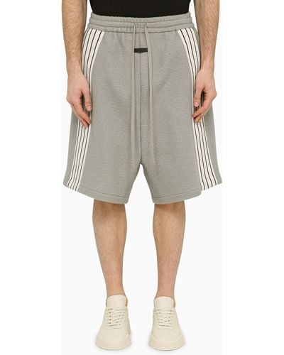 Fear Of God Paris Sky Striped Wool Bermuda Shorts - Gray