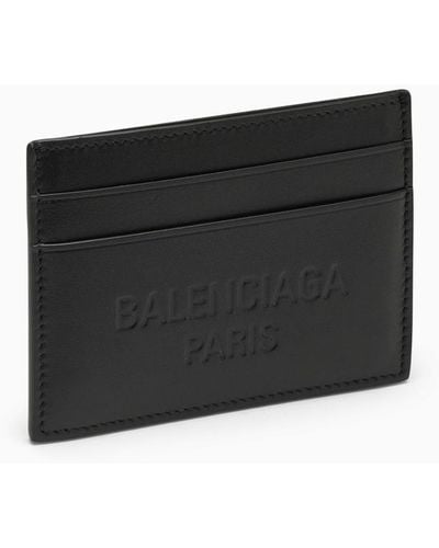 Balenciaga Leather Duty Free Card Holder - Black