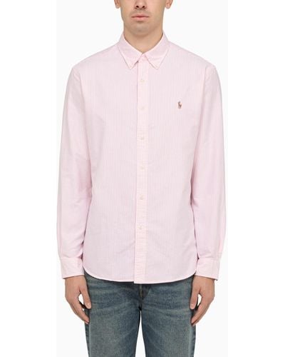 Polo Ralph Lauren Pink/white Striped Cotton Shirt