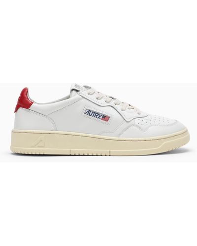 Autry Medalist /red Trainer - White