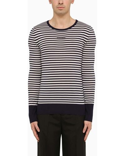 Dolce & Gabbana Dolce&Gabbana And Striped Long-Sleeved Jersey - White