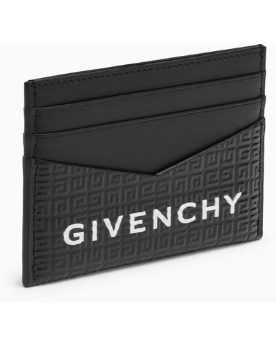 Givenchy Portacarte in pelle 4g con logo - Nero