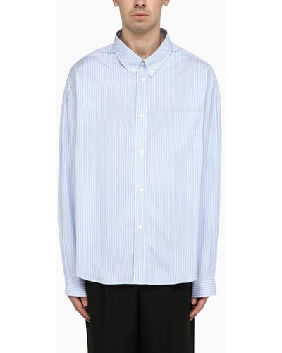 Givenchy Blue Striped Cotton Button-down Shirt