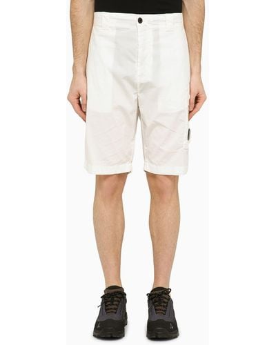 C.P. Company Cotton-Blend Bermuda Shorts - Natural