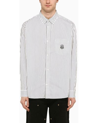 Carhartt /black Striped Linus L/s Shirt - White