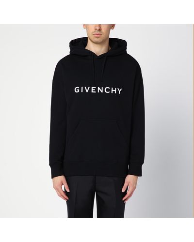 Givenchy Archetype Cotton Hoodie With Logo - Black