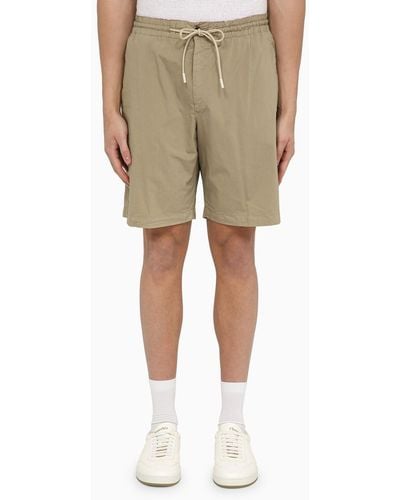PT Torino Cotton-blend Bermuda Shorts - Natural