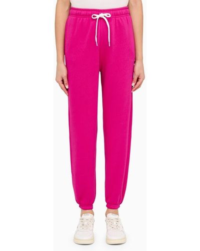 Polo Ralph Lauren Pantalone jogging fucsia in cotone - Rosa