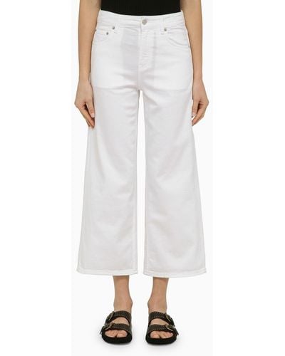 Department 5 Wide Denim Trousers - White