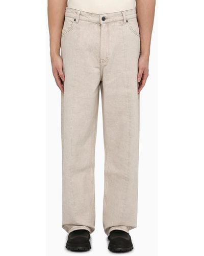 Our Legacy Ghost Attic Wide Denim Trousers - Natural