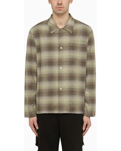 Our Legacy Linen And Cotton Cross Weave Box Shirt - Natural