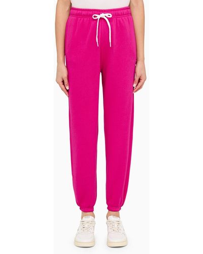 Polo Ralph Lauren Fuchsia Cotton Jogging Trousers - Pink