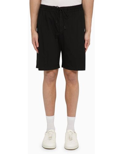 PT Torino Cotton-blend Bermuda Shorts - Black
