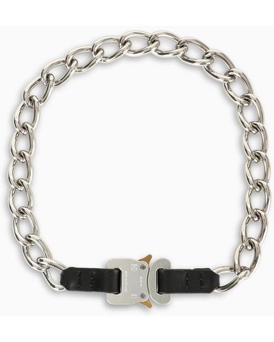 1017 ALYX 9SM Chainleather Buckle Necklace - Black