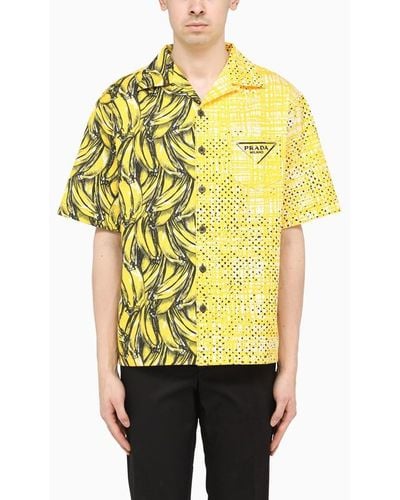 Prada Printed Short-sleeved Shirt - Yellow