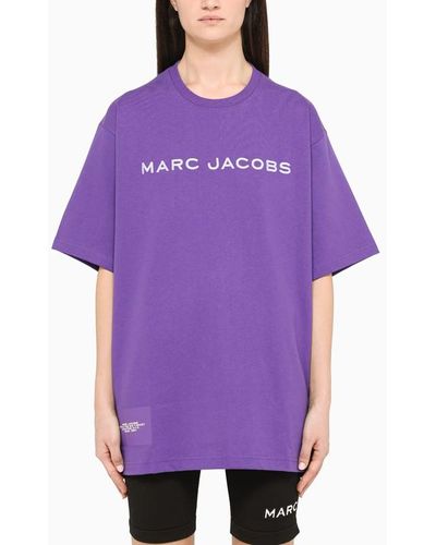 Marc Jacobs T-shirt oversize con stampa logo - Viola