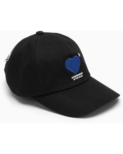 Adererror Twin Heart Baseball Cap - Black