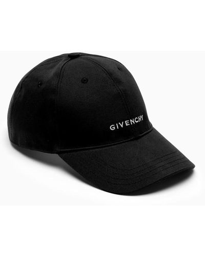Givenchy Cappello con visiera con ricamo logo - Nero